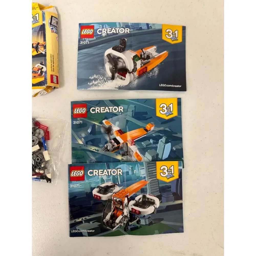 LEGO CREATOR: 3 in 1 Drone Explorer Brick Building Set 31071 109 Pcs Open Box